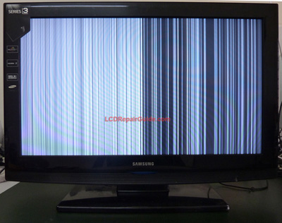 samsung la-32b350 vertical lines or bars