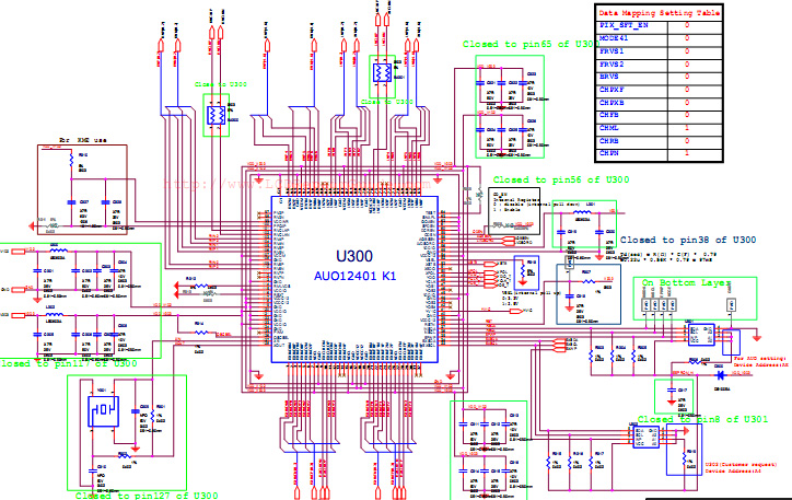 T-con board schematic or circuits diagrams