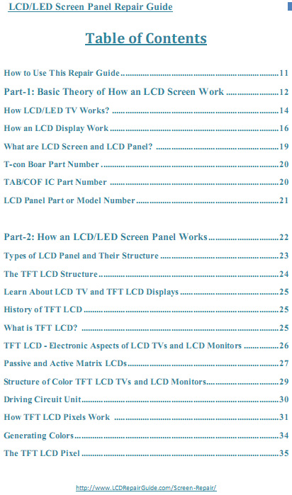 led screen panel repair guide